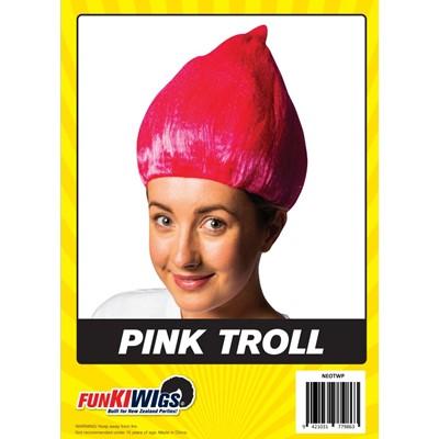 Wig Neon Troll Pink