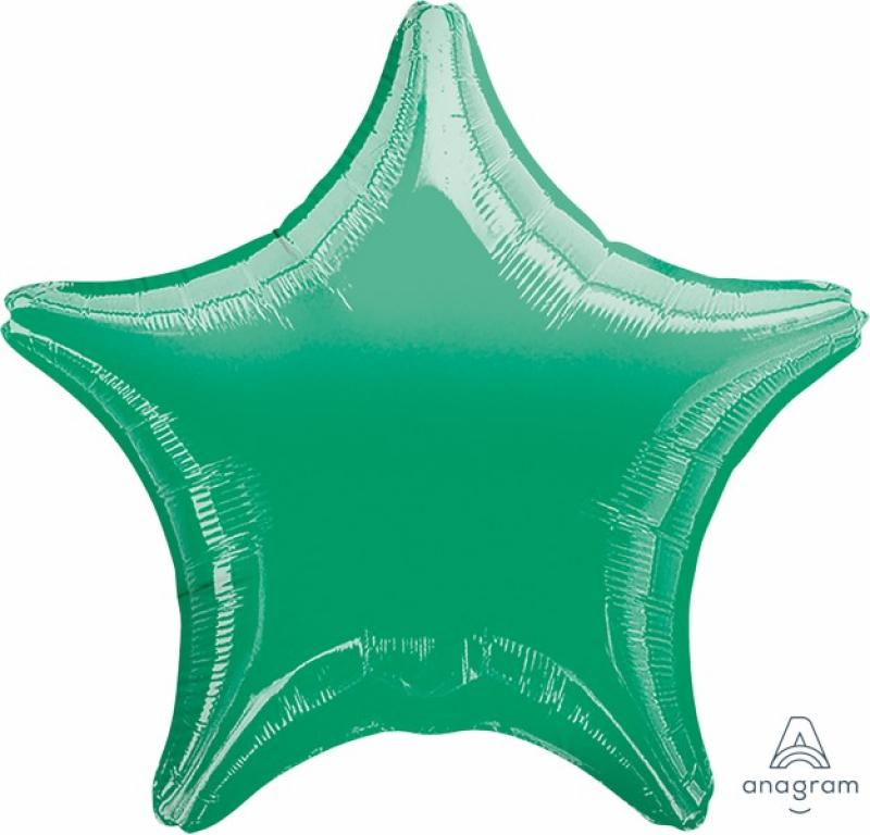 Balloon Foil 45cm Star Green