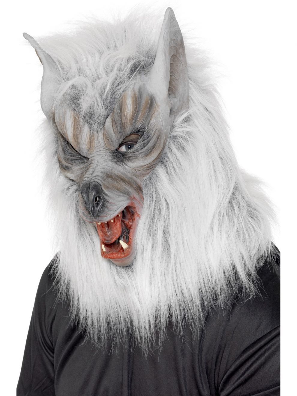 Mask Wolf Grey/Silver Scary