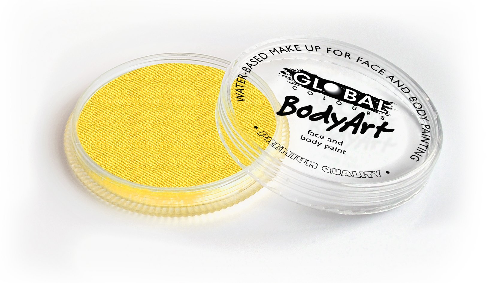 Face & Body Paint Bodyart Yellow Pearl Cake 32g