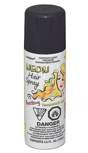 Coloured Hair Spray Neon Black 133ml