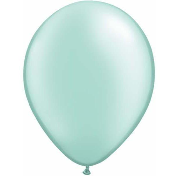 Latex Balloons 30cm Mint Green Past Pearl Pk/25