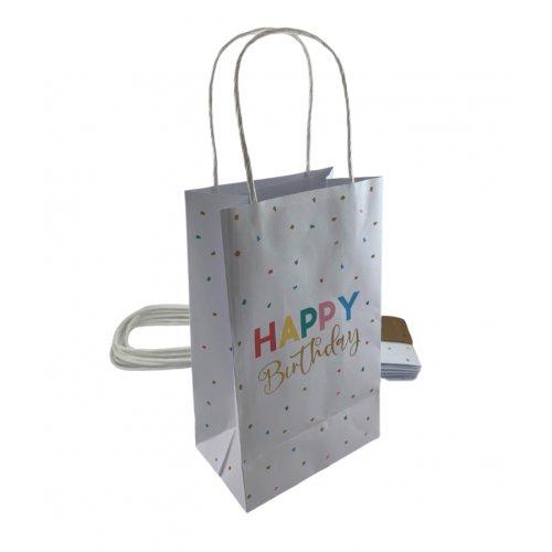 Party Loot Bag Paper Happy Birthday Pk/5