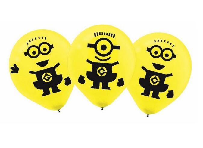 Despicable Me Latex Balloons Pk/6