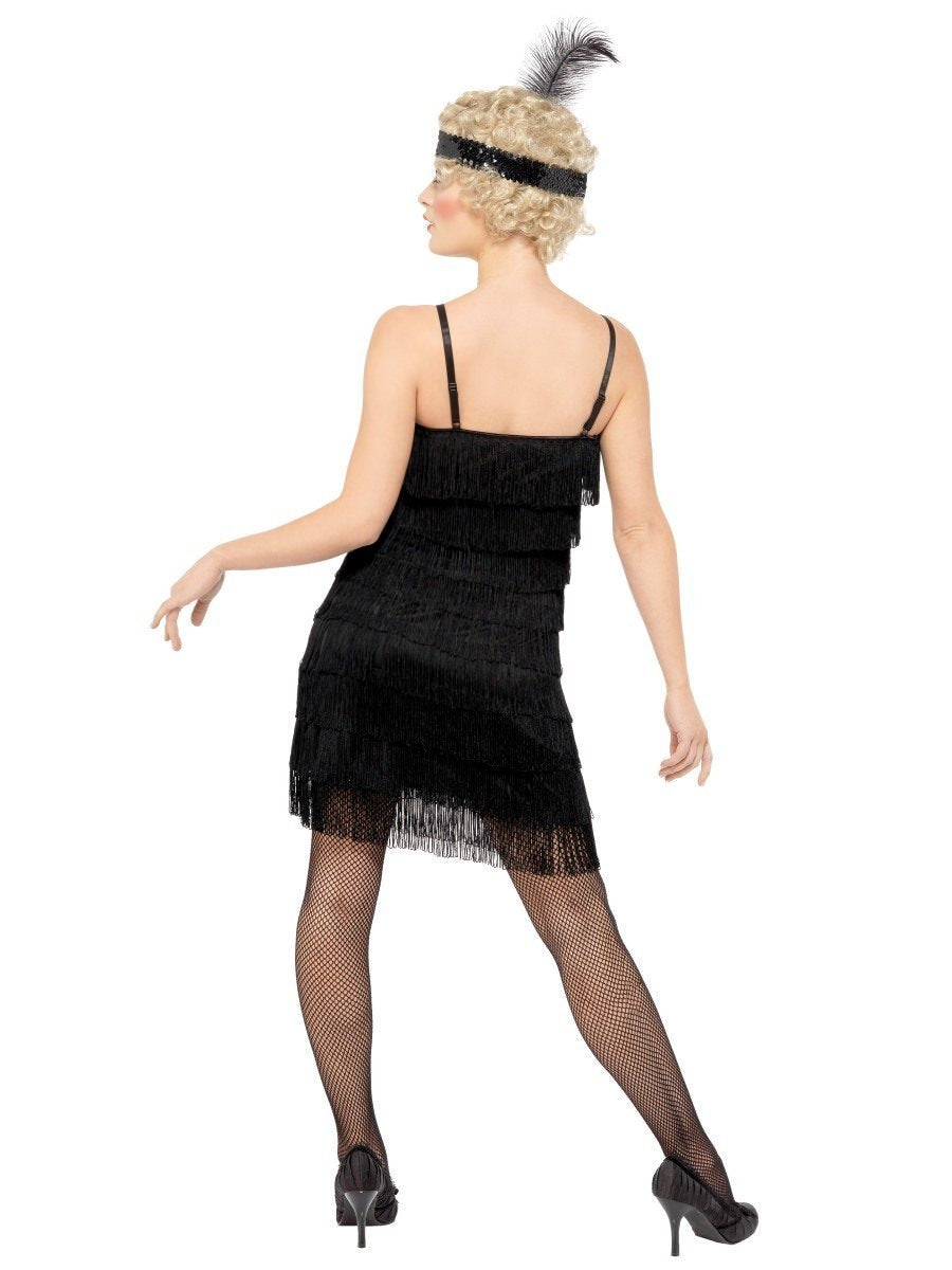 Costume Adult Womens Black Fringe 1920s Flapper X Large