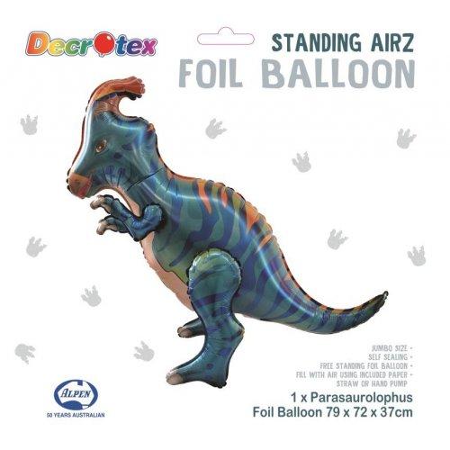 Balloon Foil Standing Airz Parasaurolophus 79cm X 72cm X 37cm Airfill Only