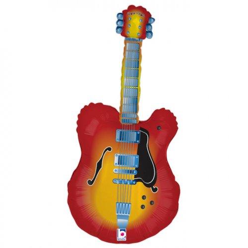 Balloon Foil Shape Guitar 107cm Music Rock N Roll