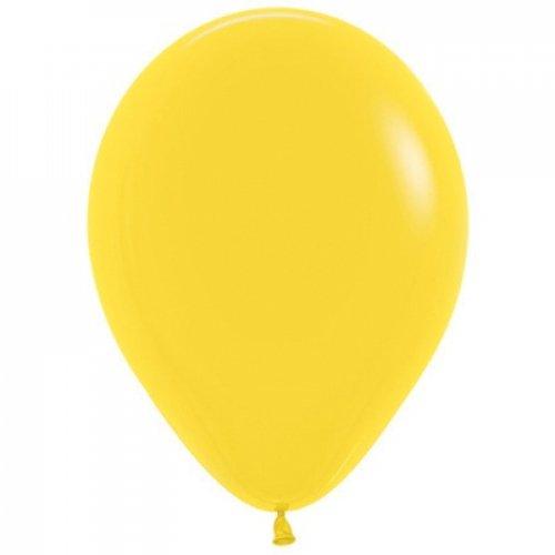 Latex Balloons 30cm Fashion Yellow Pk/100