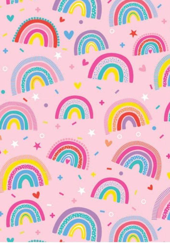 Gift Wrapping Paper Boho Over The Rainbow