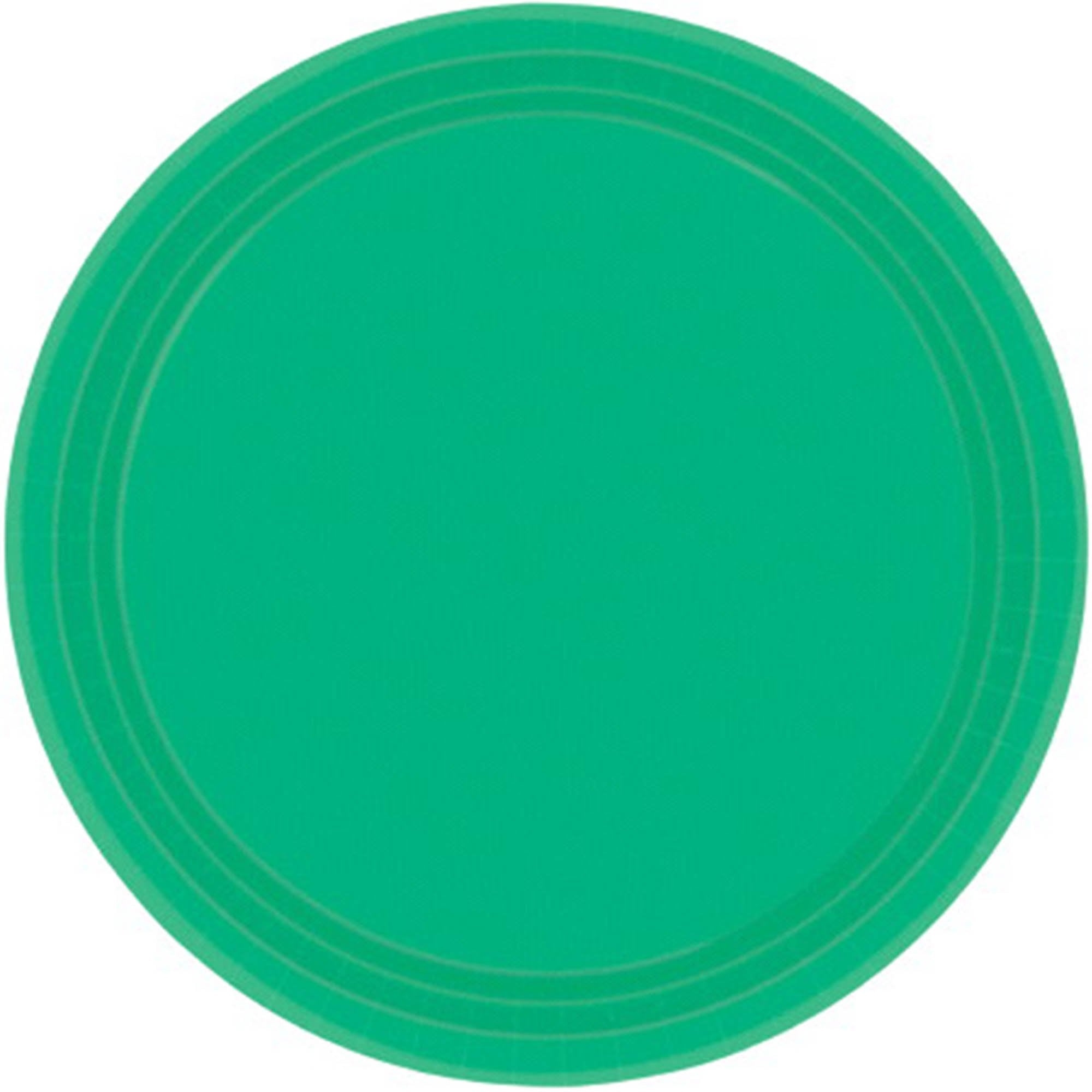 Paper Plates 23cm Festive Green Round 20 Pack