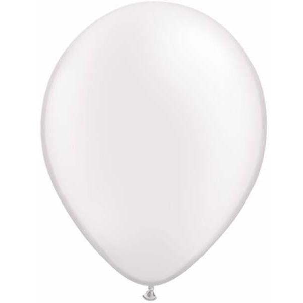 Latex Balloons 30cm White Pearl Pk/25