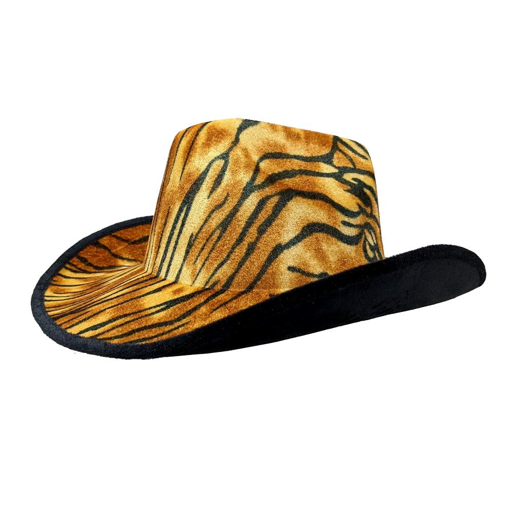Hat Cowboy/Cowgirl Tiger Print Safari Jungle