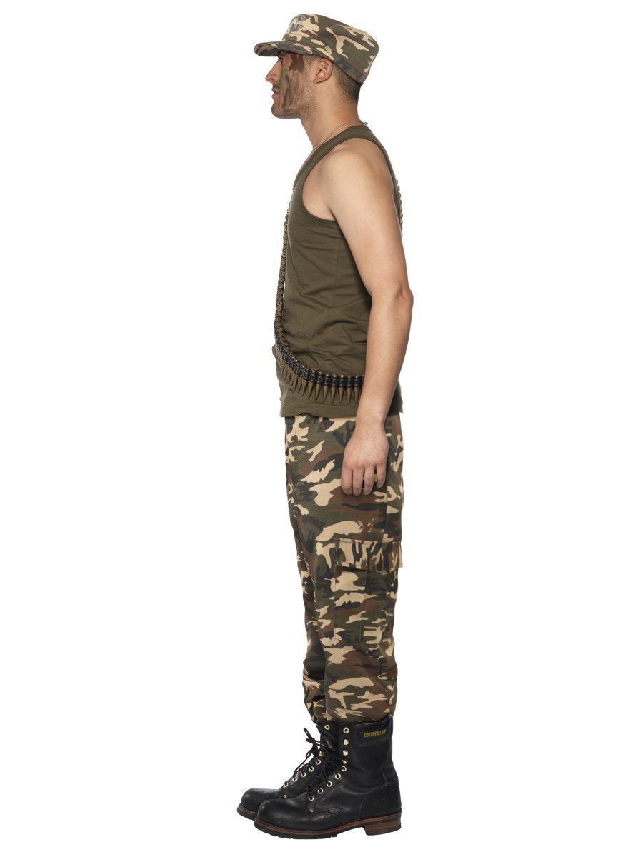 Costume Adult Male Khaki Camo Deluxe Large