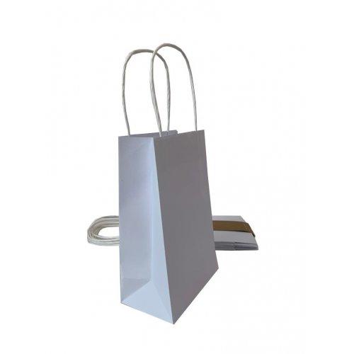 Party Loot Bag Paper White Pk/5