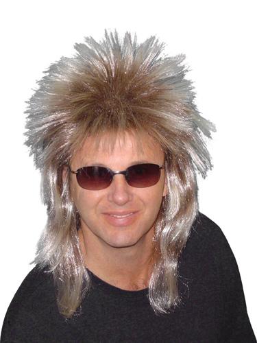 Wig Mullet Spiky 1980s Blonde Poita