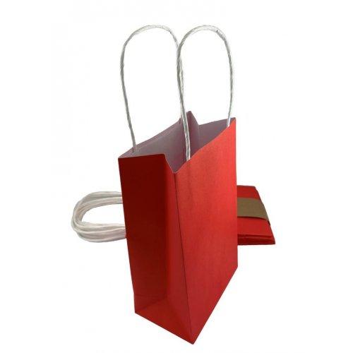 Party Loot Bag Paper Red Pk/5