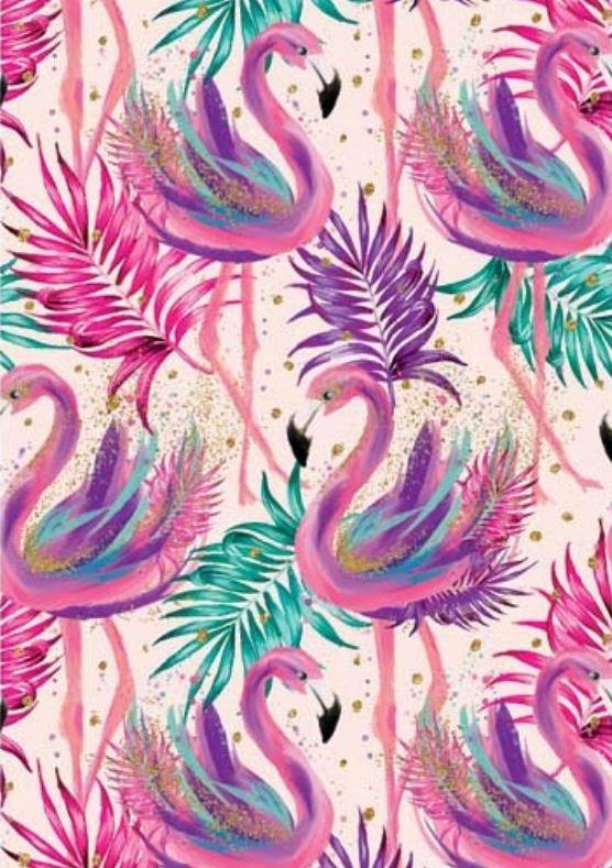 Gift Wrapping Paper Flamingos