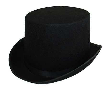Hat Top Satin Black