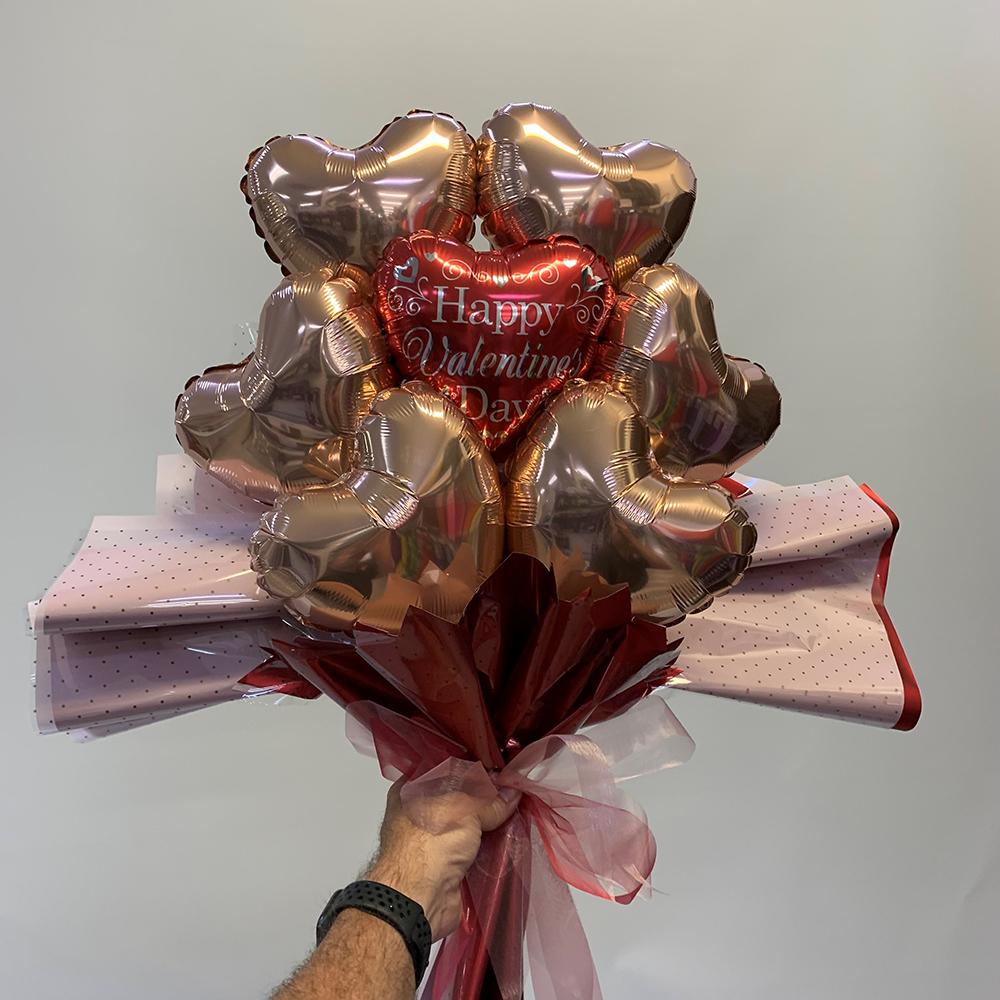 A Handfull Of Hearts Balloon Bouquet