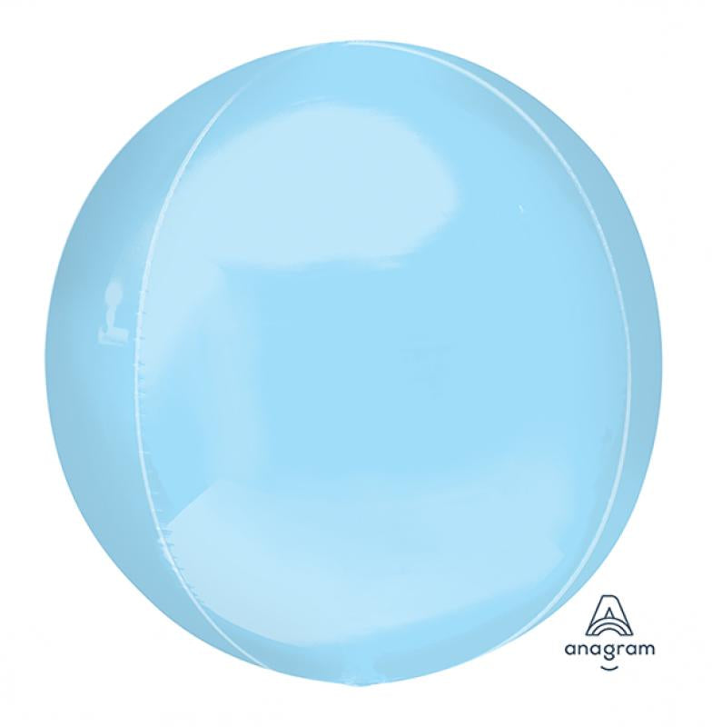 Balloon Orbz 38cm Pastel Blue Each