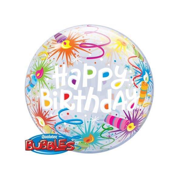 Balloon Bubble Happy Birthday Candles 56cm