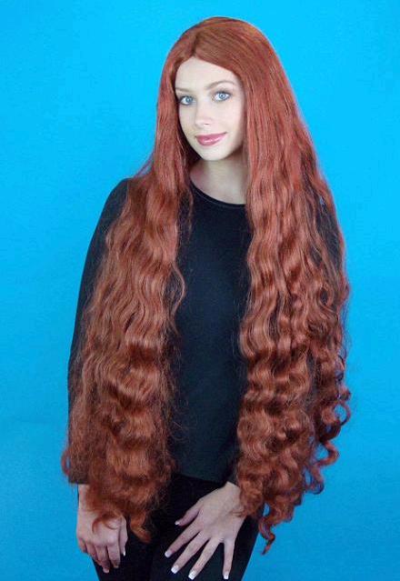 Wig Mermaid Long Auburn