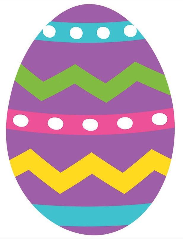 Easter Egg Cutout 2 Sided Design Paper 38cm