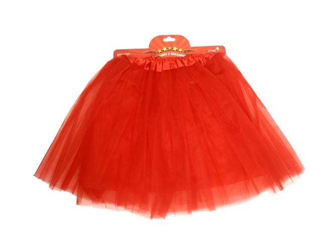 Tutu Red 40cm Lined 4 Layers