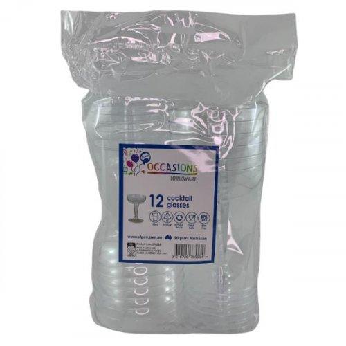 Plastic Cocktail Glass 100ml Pk/12