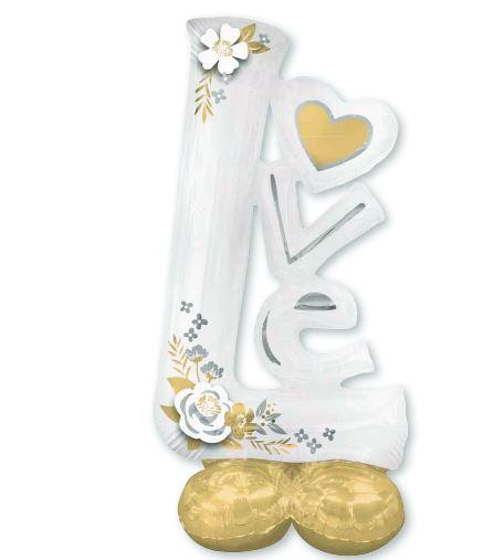 Balloon Foil Airloonz Love Silver Gold
