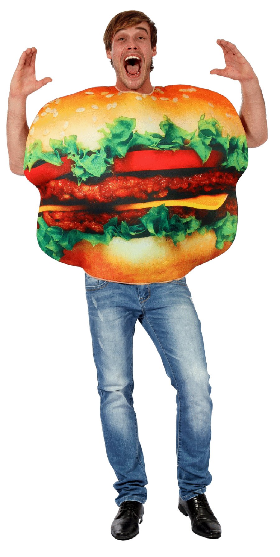 Costume Adult Burger Man Large