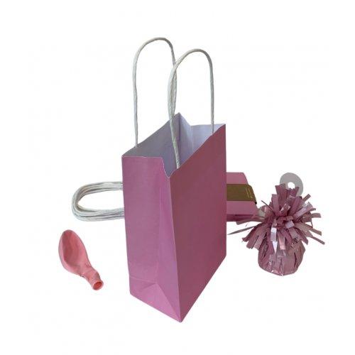 Party Loot Bag Paper Pastel Light Pink Pk/5