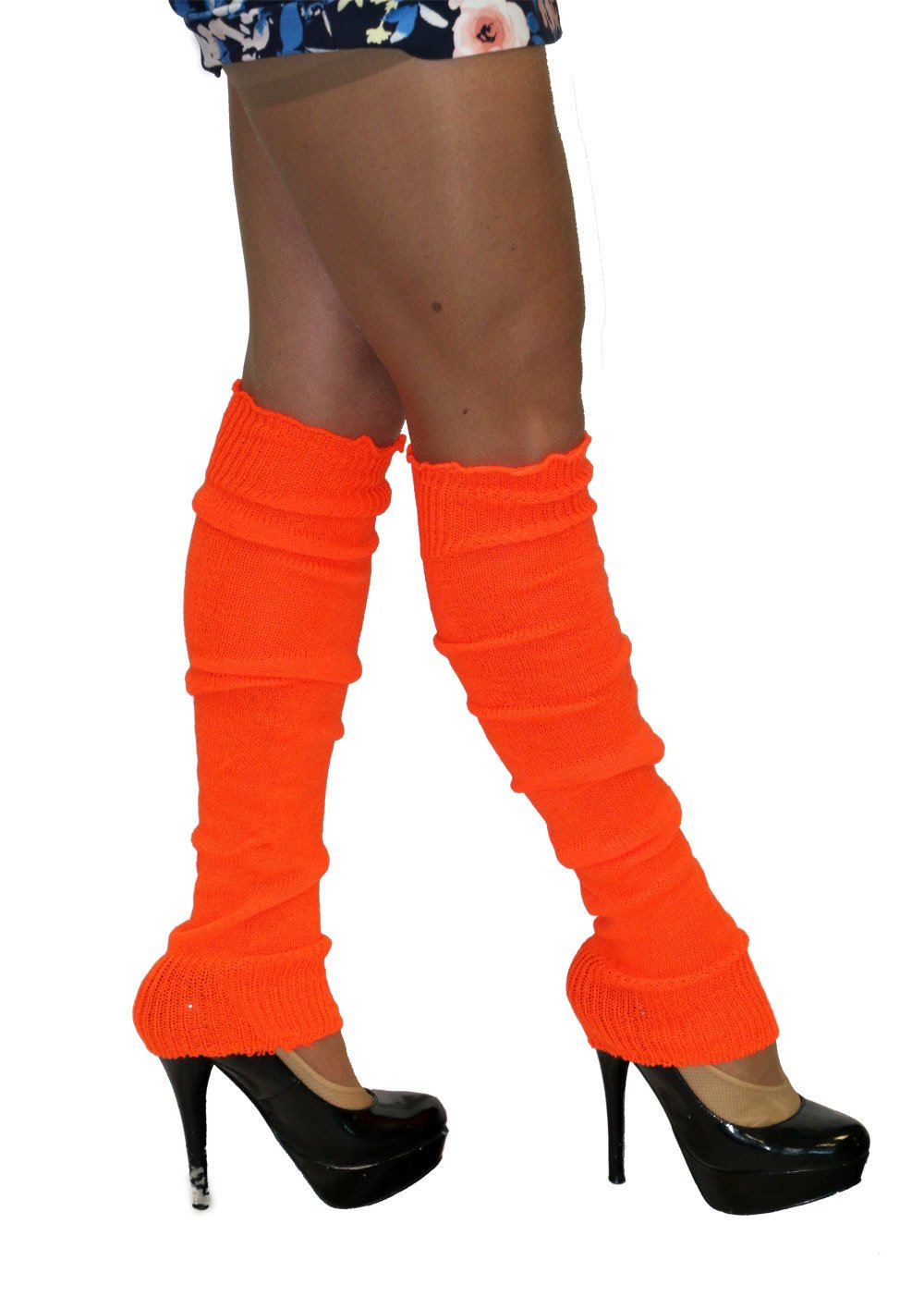 Leg Warmers Fluro/Neon Orange 1980s