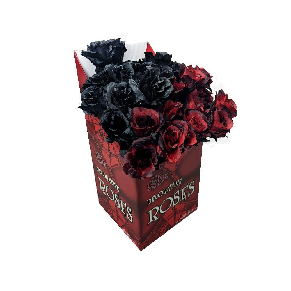 Rose Red & Black Assorted 43cm (Assorted Colours Sent When Ordered)