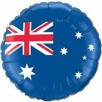 Balloon Foil 45cm Australian Flag Round