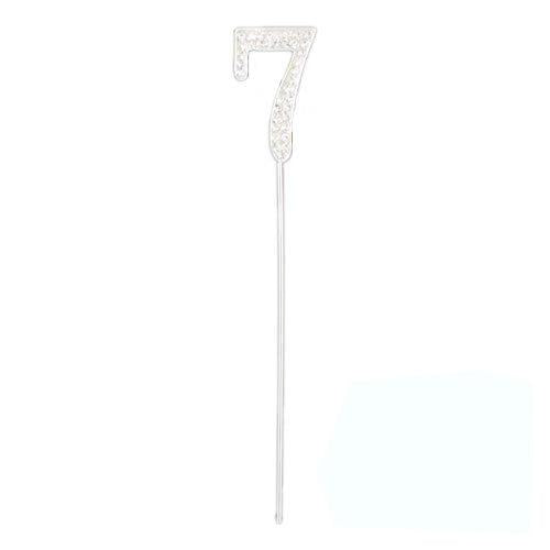 Topper 4cm Diamante Number 7