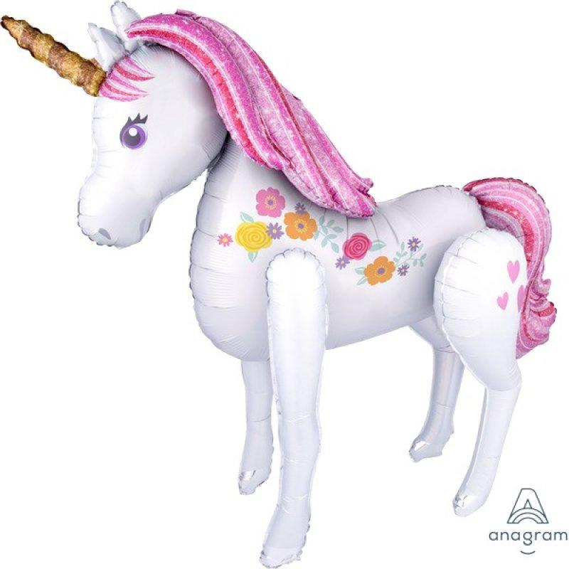 Balloon Foil Airwalker Magical Unicorn 106 X 116cm