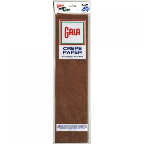 Crepe Paper Dark Brown 245cm X 50cm