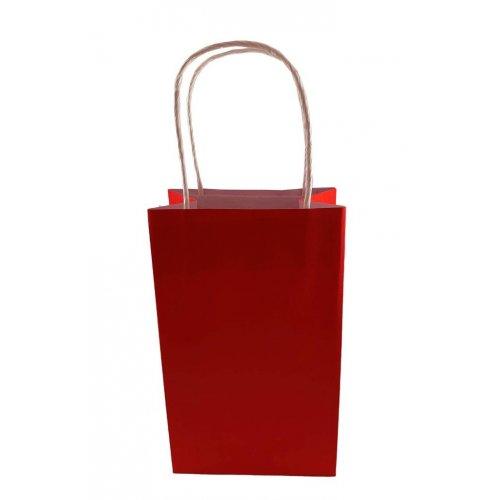 Party Loot Bag Paper Red Pk/5