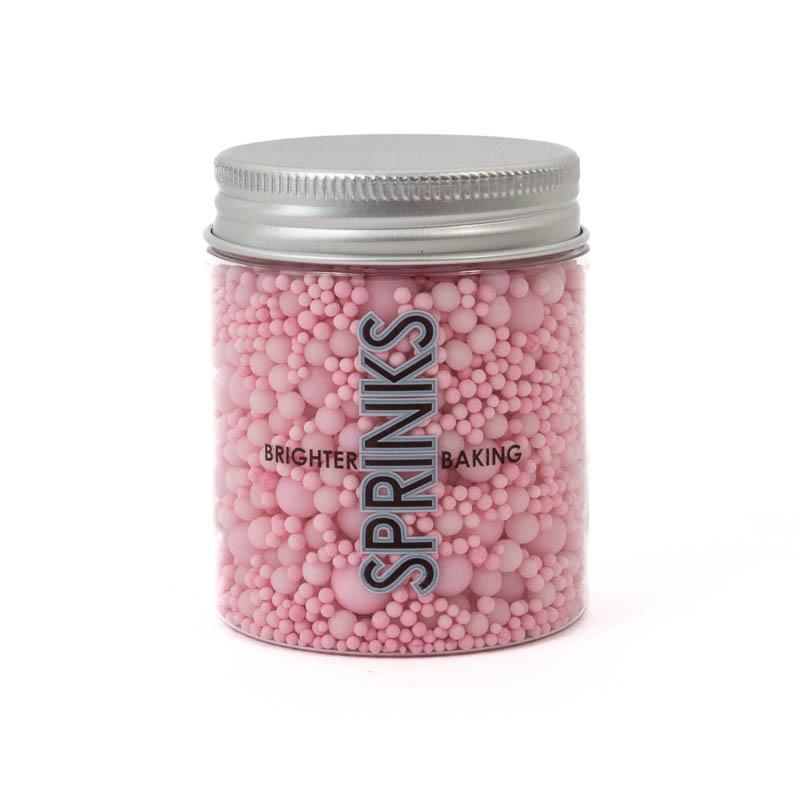 Round Ball Sprinkles Pastel Pink Bubble Bubble 65g