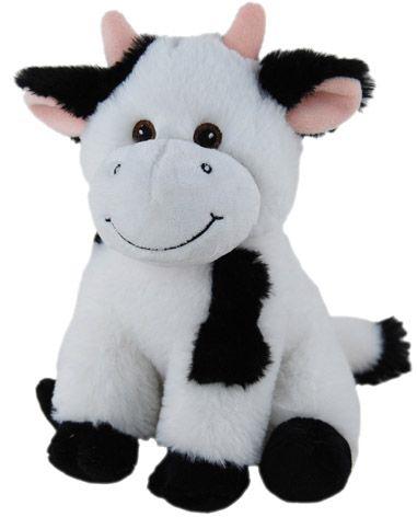 Soft Plush Eco Cow Smiley 20cm Farm Animal 100% Recycled