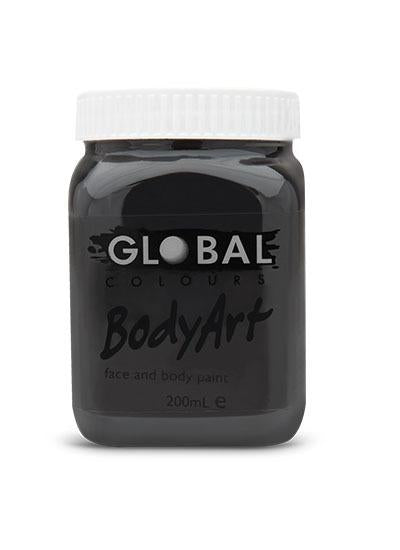 Face Paint Black 200ml Pot