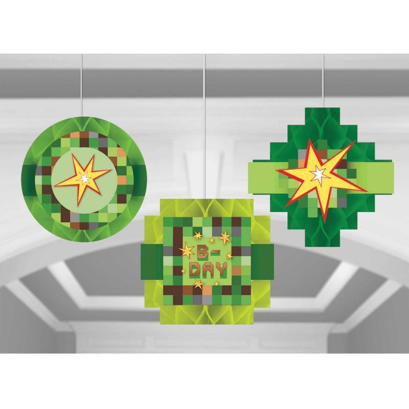 TNT Party! Hanging Decorations Honeycomb Pk/3