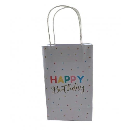 Party Loot Bag Paper Happy Birthday Pk/5