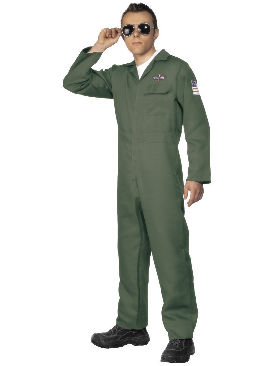 Costume Adult Green Aviator/Pilot Suit X Large