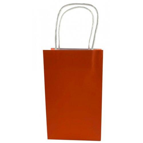 Party Loot Bag Paper Orange Pk/5