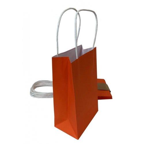 Party Loot Bag Paper Orange Pk/5