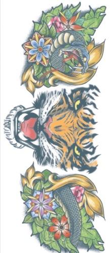 Temporary Neck Tattoo Fx Tiger Tinsley