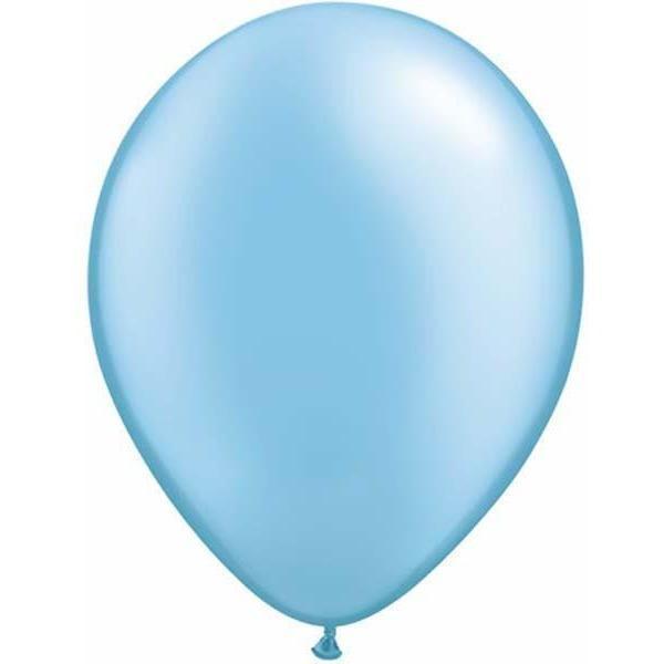 Latex Balloons 30cm Light Blue Pastel Pearl Pk/25