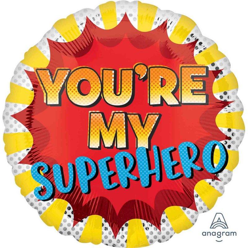 Balloon Foil 45cm Youre My Superhero